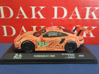 Die cast 1/43 Modellino Auto Porsche 911 RSR N92 24H Le Mans 2018 M. Christensen