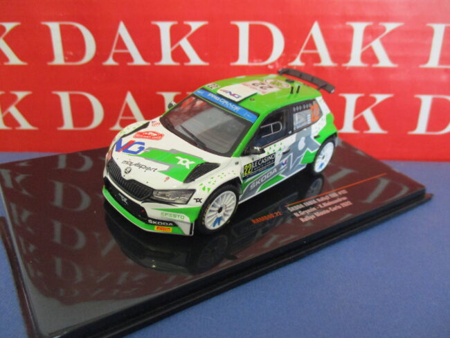 Die cast 1/43 Modellino Auto Skoda Fabia Rally 2 EVO N22 Rally Monte Carlo 2022 - immagine 2
