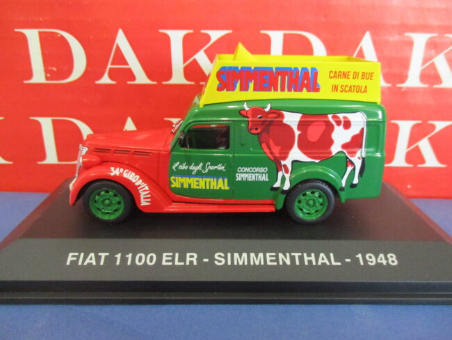 Die cast 1/43 Modellino Auto Fiat 1100 ELR Simmenthal 1948