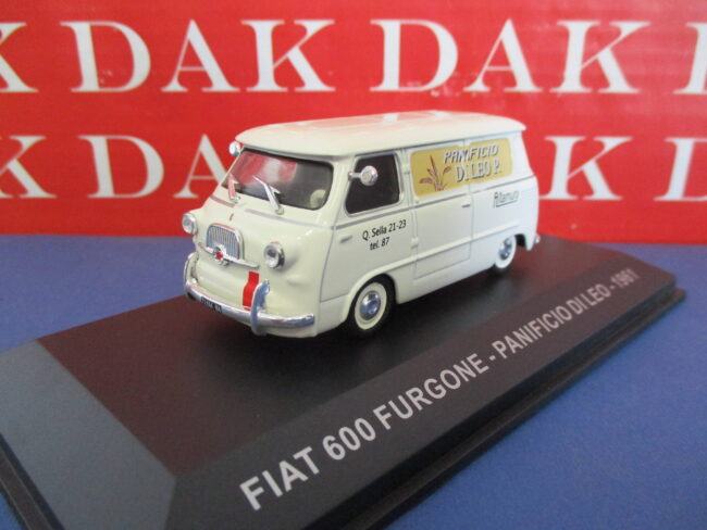 Die cast 1/43 Modellino Auto Fiat 600 Furgone Panificio Di Leo 1961 - immagine 2