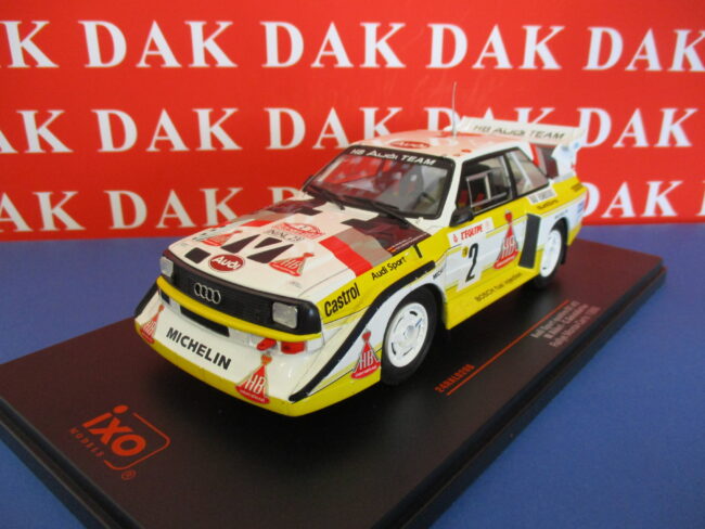 Die cast 1/24 Modellino Auto Audi Sport Quattro S1 Rally Monte Carlo 1986 Rohrl - immagine 2