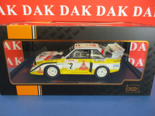 Die cast 1/24 Modellino Auto Audi Sport Quattro S1 Rally Monte Carlo 1986 Rohrl - immagine 4