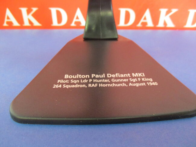 Die cast 1/72 Modellino Aereo Aircraft Boulton Paul Defiant 264 Sqn. RAF 1940 - immagine 4