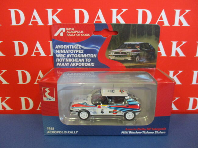 Die cast 1/43 Modellino Auto Lancia Delta HF 8V Rally Acropolis 1988 M. Biasion - immagine 5