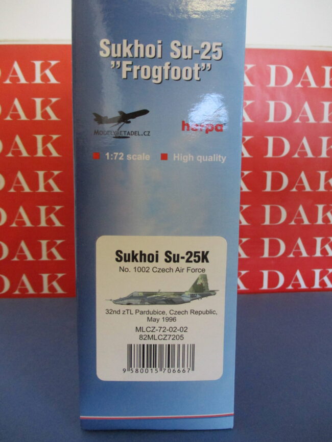 Die cast 1/72 Modellino Aereo Aircraft Sukhoi Su-25K Czech Air Force 1996 Herpa - immagine 8