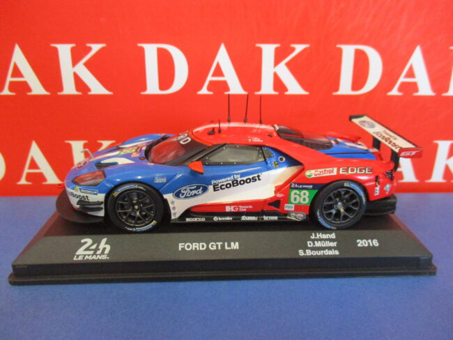 Die cast 1/43 Modellino Auto Ford GT LM 24H Le Mans 2016 J. Hand