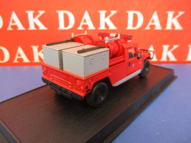 Die cast 1/53 Modellino Auto Pompieri Hummer Forest Fire Engine 1992 USA - immagine 3