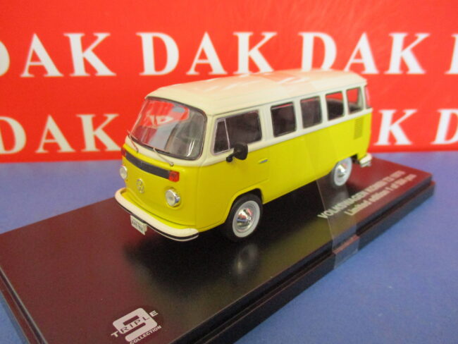 Die cast 1/43 Modellino Furgone Van Volkswagen Kombi T2 1976 Giallo by Triple 9 - immagine 2
