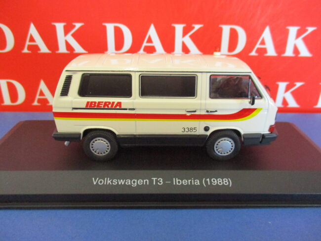 Die cast 1/43 Modellino Furgone Minibus Van Volkswagen T3 Iberia 1988 - immagine 2