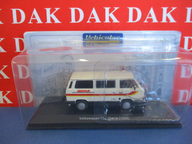 Die cast 1/43 Modellino Furgone Minibus Van Volkswagen T3 Iberia 1988 - immagine 4