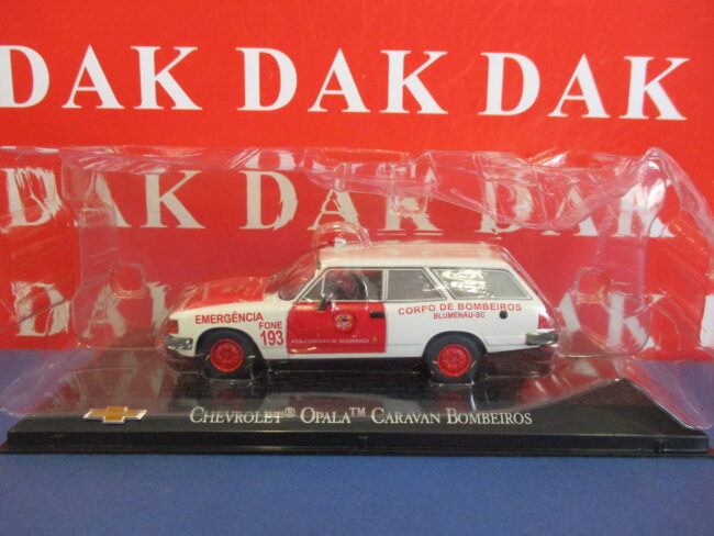 Die cast 1/43 Modellino Auto Pompieri Chevrolet Opala Caravan Bomberos Blumenau - immagine 5