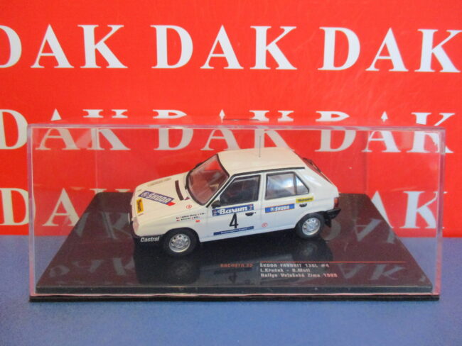 Die cast 1/43 Modellino Auto Skoda Favorit 136L Rally Zima 1989 L. Krecek - immagine 4