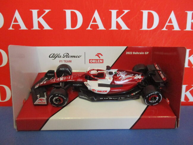 Die cast 1/43 Modellino Auto F1 Alfa Romeo C42 Bahrain GP 2022 G. Zhou NP