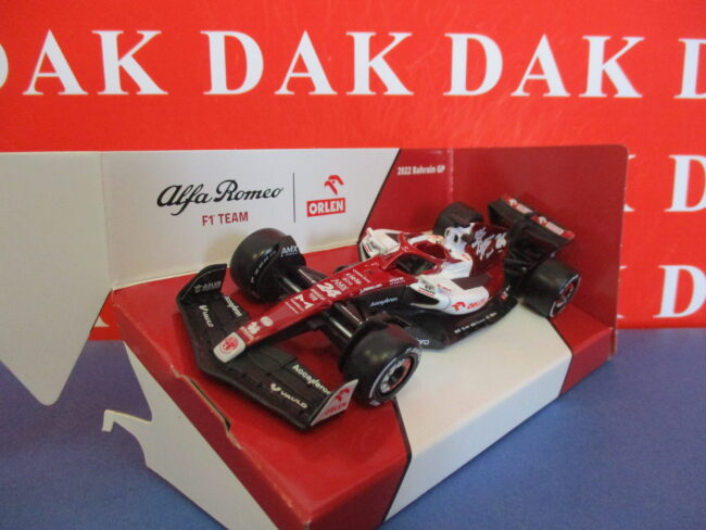 Die cast 1/43 Modellino Auto F1 Alfa Romeo C42 Bahrain GP 2022 G. Zhou NP - immagine 2