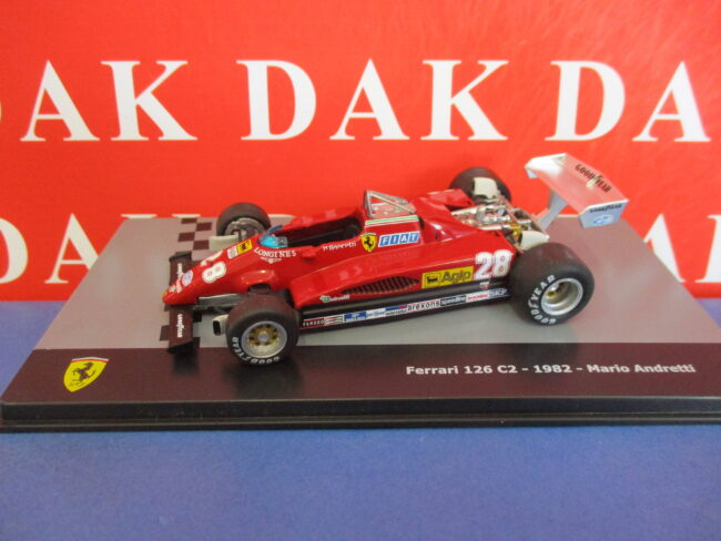 Die cast 1/43 Modellino Auto F1 Ferrari 126 C2 1982 M. Andretti***