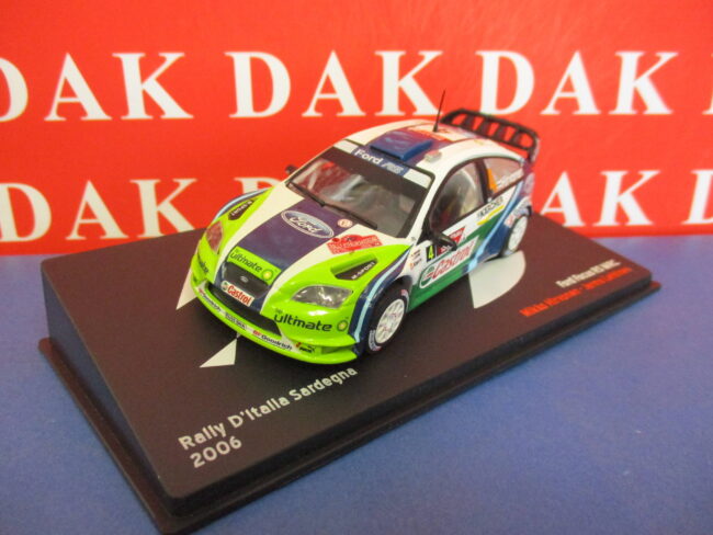 Die cast 1/43 Modellino Auto Ford Focus RS WRC Rally Sardegna 2006 M. Hirvonen - immagine 2