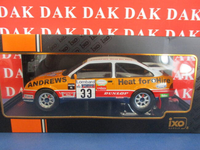 Die cast 1/18 Modellino Auto Ford Sierra Cosworth Rally RAC 1989 R. Brookes - immagine 4