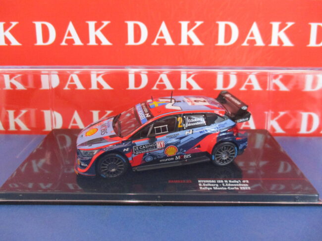 Die cast 1/43 Modellino Auto Hyundai i20 N Rally1 Rally Monte Carlo 2022 Solberg - immagine 4