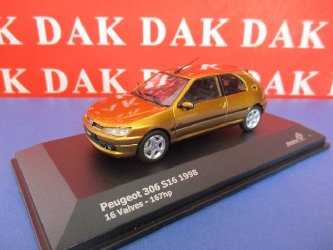 Die cast 1/43 Modellino Auto Peugeot 306 S16 16V 167HP 1998 by Solido - immagine 2