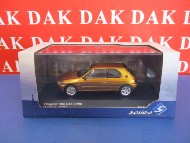 Die cast 1/43 Modellino Auto Peugeot 306 S16 16V 167HP 1998 by Solido - immagine 5