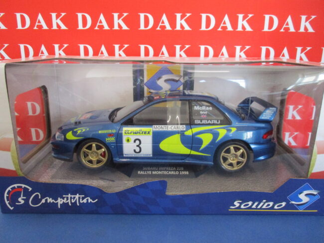 Die cast 1/18 Modellino Auto Subaru Impreza WRC Rally Monte Carlo 1998 McRae - immagine 4