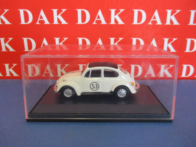 Die cast 1/43 Modellino Auto Volkswagen Bettle Kafer Maggiolino Herbie 53 HB - immagine 4
