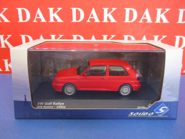 Die cast 1/43 Modellino Auto Volkswagen Golf Rallye G60 Syncro 160HP Red 1989 - immagine 5