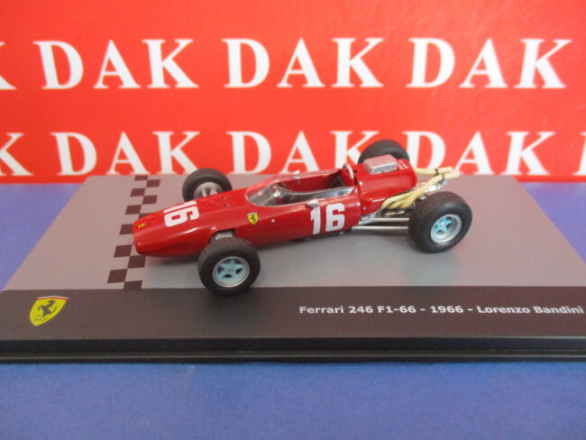 Die cast 1/43 Modellino Auto F1 Ferrari 246 F1-66 1966 L. Bandini