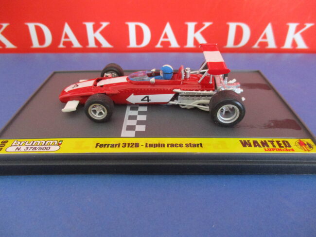 Die cast 1/43 Modellino Auto F1 Ferrari 312B Lupin Race Start by Brumm Limited