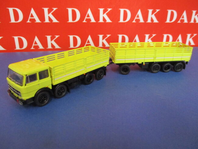 1/87 Modellino Camion Truck Fiat 691 Millepiedi Yellow by Brekina