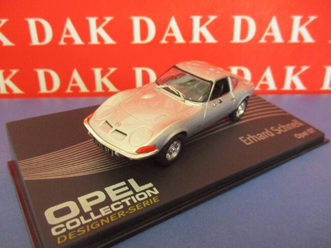 Die cast 1/43 Modellino Auto Opel GT Silver Erhard Schnell - immagine 2