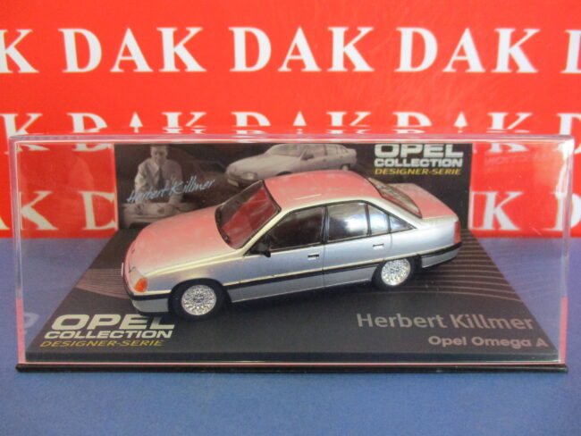 Die cast 1/43 Modellino Auto Opel Omega A Silver Herbert Kilmer - immagine 4