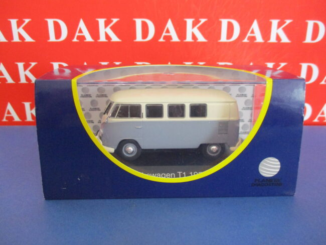 Die cast 1/43 Modellino Furgone Volkswagen T1 Bianco Azzurro 1956 - immagine 5