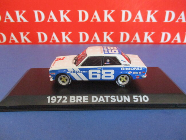Die cast 1/43 Modellino Auto Datsun 510 N68 BRE 1972 P. Gregg by Greenlight
