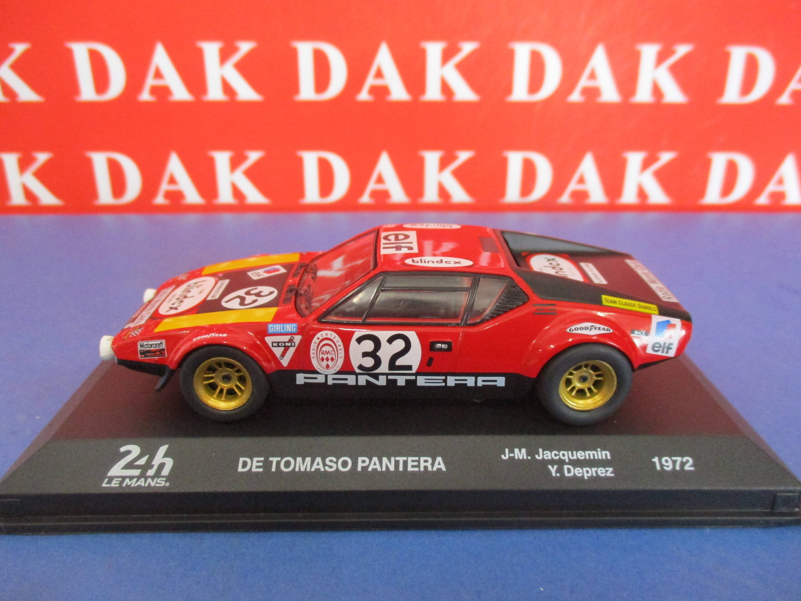 1/43 De Tomaso Pantera #52, 1974 Le Mans, Spark S0525 | eBay