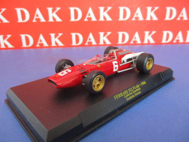 Die cast 1/43 Modellino Auto F1 Ferrari 312 F1-66 1966 L. Scarfiotti - immagine 2