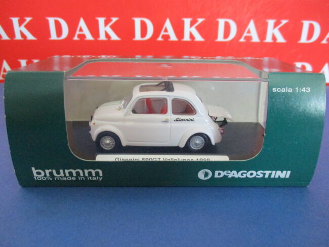 Die cast 1/43 Modellino Auto Fiat 500 Giannini 590GT Vallelunga 1969 by Brumm - immagine 5