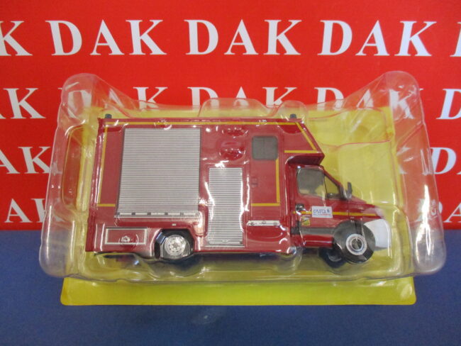 Die cast 1/43 Modellino Furgone Pompieri Iveco Daily 65C18 TIB Francia - immagine 5