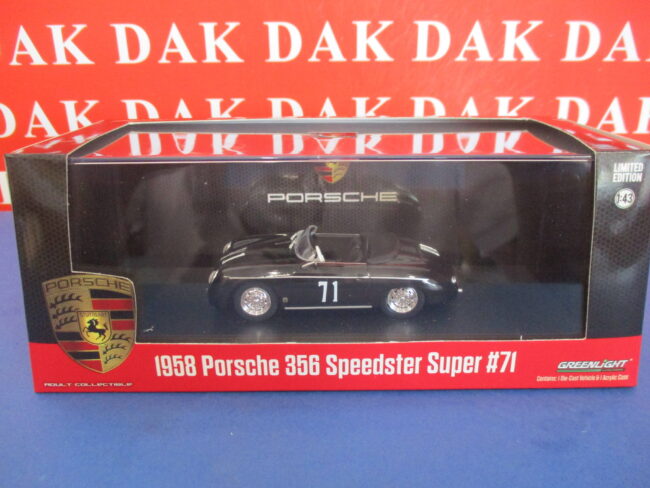 Die cast 1/43 Modellino Auto Porsche 356 Speedster Super N71 1958 by Greenlight - immagine 6
