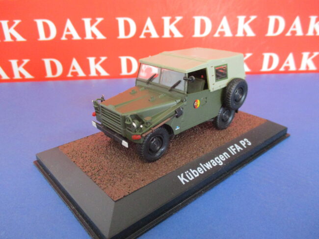 Die cast 1/43 Modellino Auto Kubelwagen IFA P3 NVA Army by Atlas - immagine 2