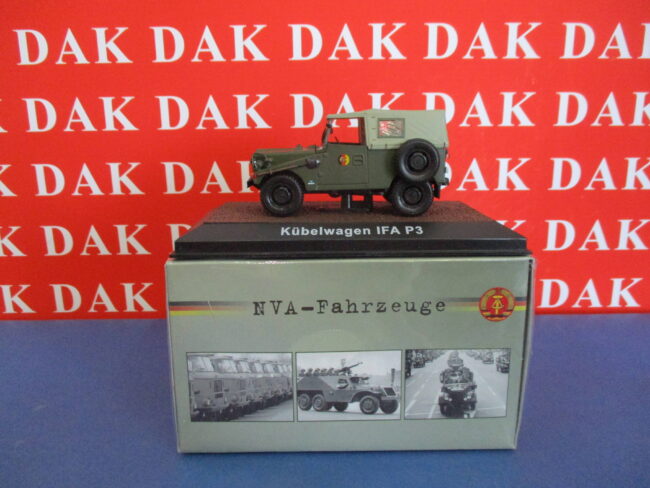 Die cast 1/43 Modellino Auto Kubelwagen IFA P3 NVA Army by Atlas - immagine 4