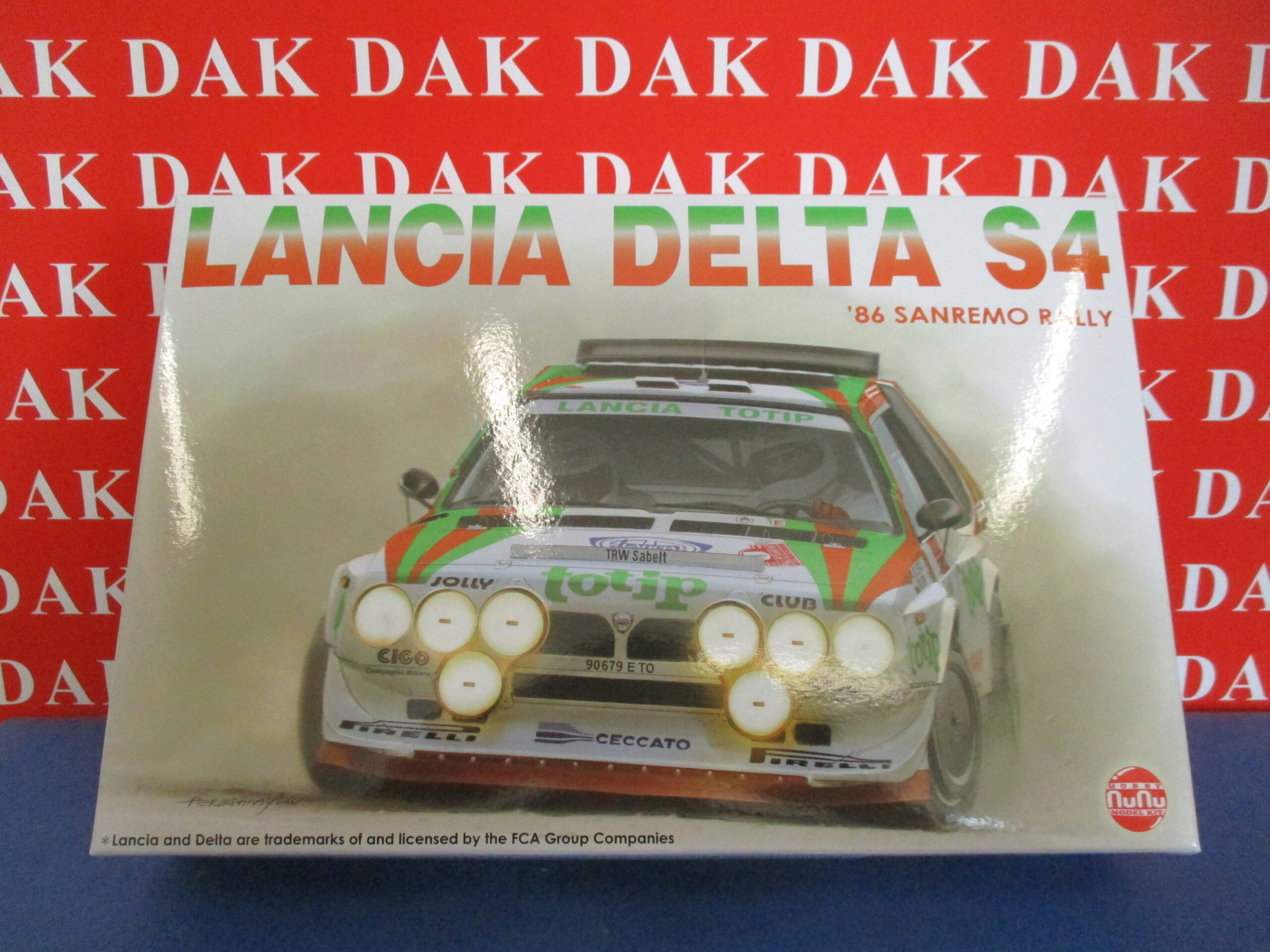 1/24 Kit di Montaggio Modellino Auto Lancia Delta S4 Rally Sanremo 1986  Nunu - Dak Mantova sas