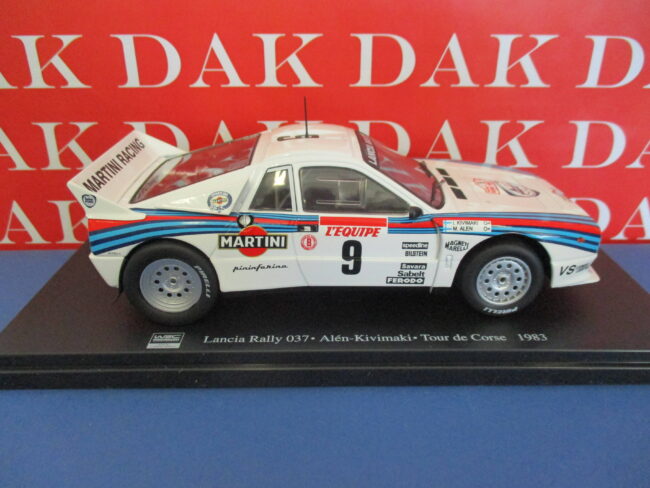 Die cast 1/24 Modellino Auto Lancia Rally 037 Tour de Corse 1983 M. Alen