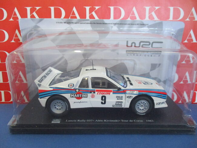 Die cast 1/24 Modellino Auto Lancia Rally 037 Tour de Corse 1983 M. Alen - immagine 4