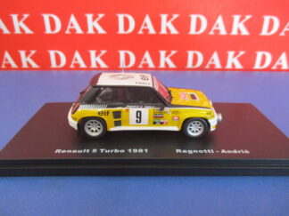 Die cast 1/43 Modellino Auto Renault 5 Turbo Rally Monte Carlo 1981 J. Ragnotti