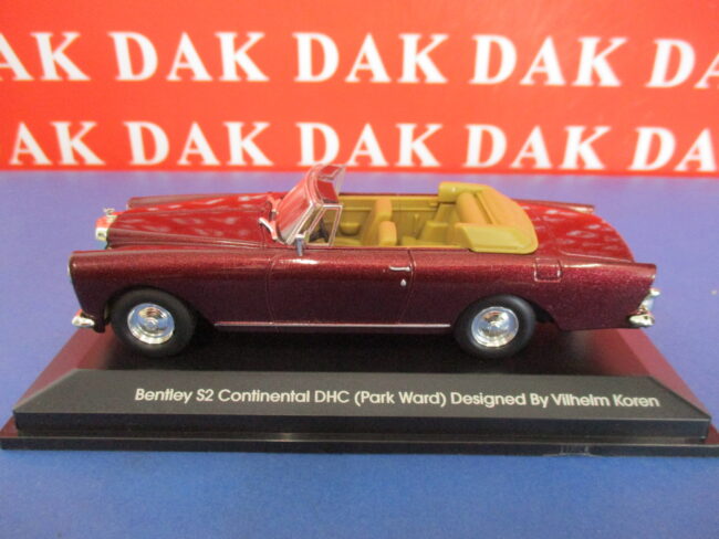 Die cast 1/43 Modellino Auto Bentley S2 Continental DHC Park Ward Burgundy 1961