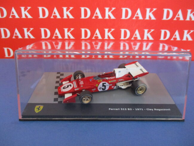 Die cast 1/43 Modellino Auto F1 Ferrari 312 B2 1971 C. Regazzoni - immagine 4
