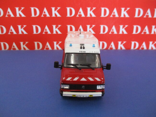 Die cast 1/43 Modellino Furgone Pompieri Peugeot J5 Maxum VSRB 1993 - immagine 3