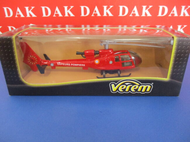 Die cast 1/70 Modellino Elicottero Helicopter Aereospatiale Gazzele Pompieri - immagine 2