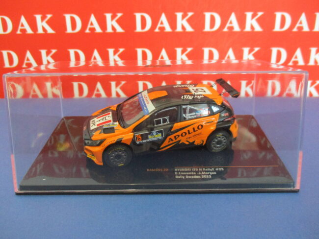 Die cast 1/43 Modellino Auto Hyundai i20 N Rally2 Rally Sweden 2023 G. Linnamae - immagine 4